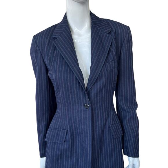 Vintage 1960s Mod/Equestrian Inspired Fashion Blazer Long Sport Coat - Picture 5 of 8